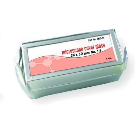 Globe Scientific Microscope Slide Cover Glass, No 1.5, 24x50, 0.175mm, 56/bx, 10bx/PK 195623